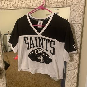 Cropped jersey tshirt